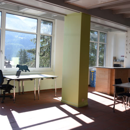 Arbeitsplatz im Arosa Natur Labor