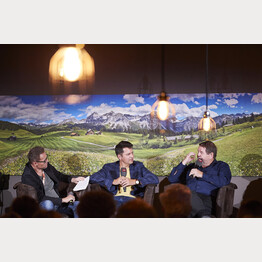 Bänz Friedli, Rolf Hermann und Hanspeter Müller-Drossaart.jpg | © Arosa Tourismus / Nina Hardegger-Mattli