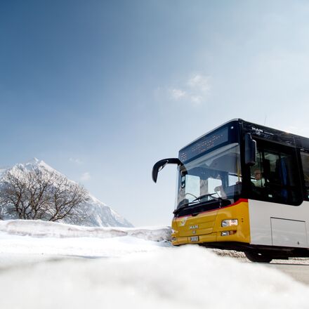 Sportbus im Skigebiet Arosa Lenzerheide