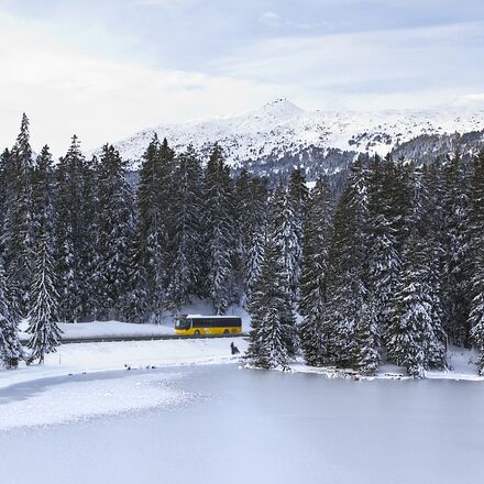 Sportbus im Skigebiet Arosa Lenzerheide | © Ferienregion Lenzerheide