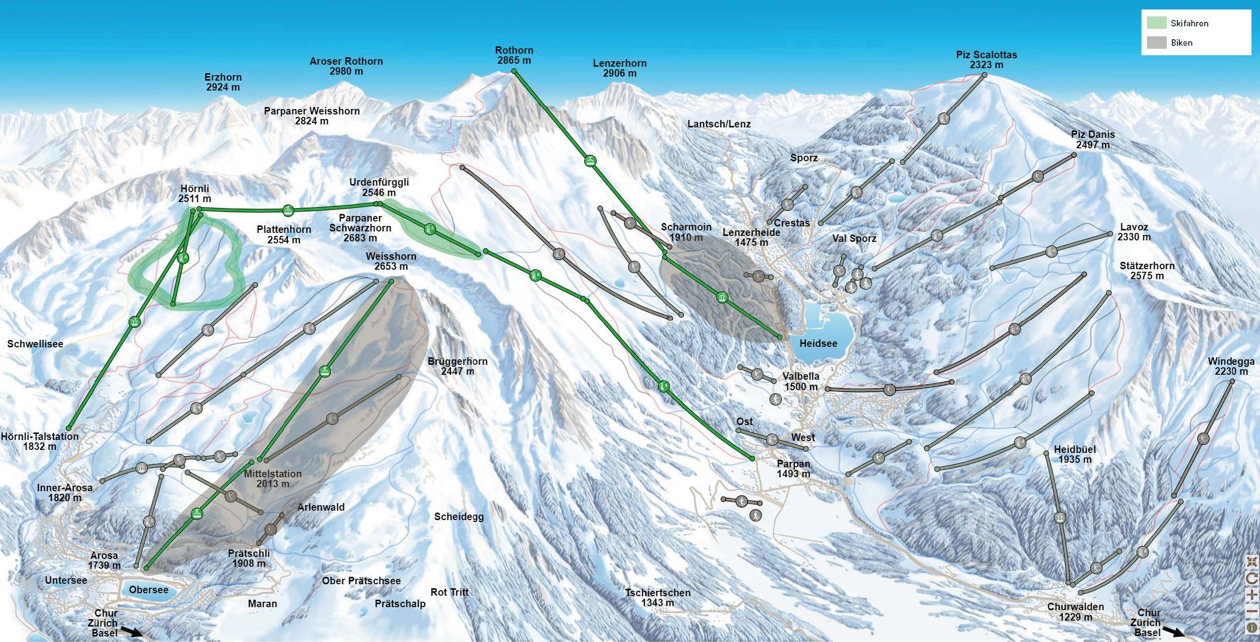 Geplante Öffnungen Skigebiet Arosa Lenzerheide im November | © Arosa Lenzerheide
