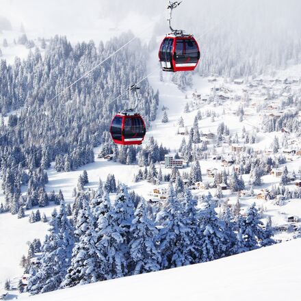 Gondelbahn Rothorn der Lenzerheide Bergbahnen im Winter | © Fredheim Fotos