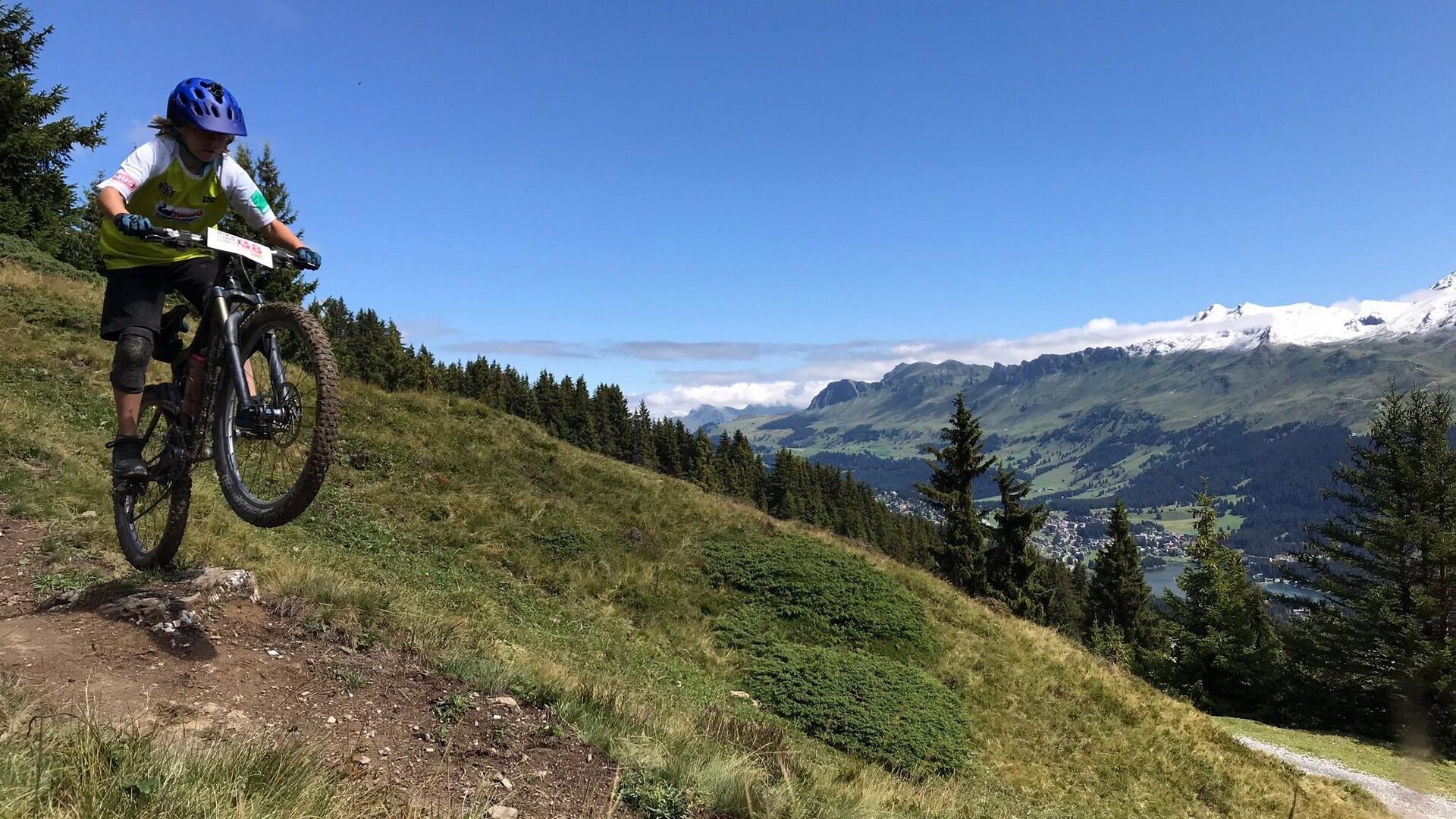 Kind auf einem Bike Trail in Lenzerheide | © MS Sports AG