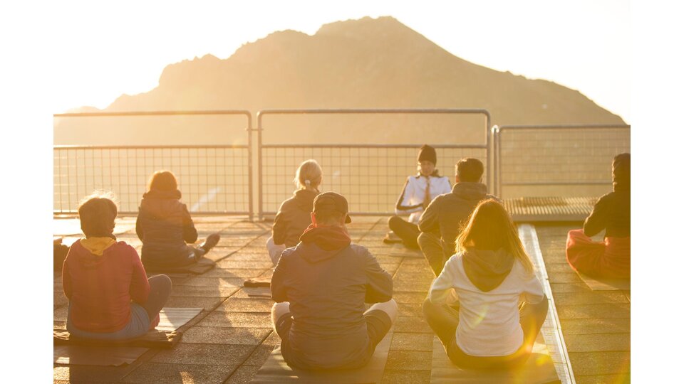 Mountain Yoga Rothorn in Lenzerheide | © Lenzerheide Bergbahen
